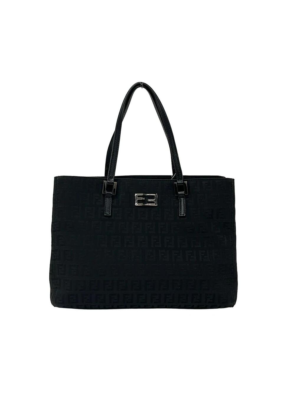 Fendi Zucchino Black Jacquard Leather #349964F59B